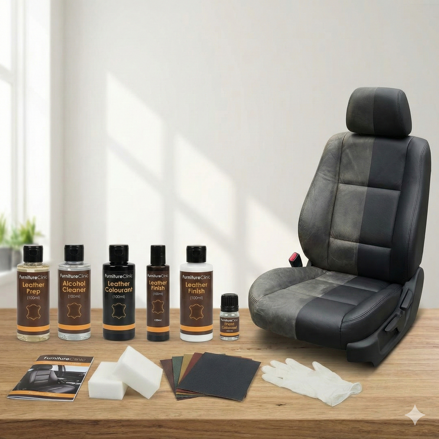 КОМПЛЕКТ ЗА ВЪЗСТАНОВЯВАНЕ НА 1 СЕДАЛКА - Furniture Clinic