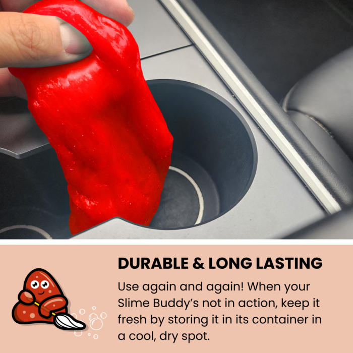 Slime Buddies™ – Ευέλικτο καθαριστικό gel για λεπτομερές καθάρισμα αυτοκινήτου και σπιτιού